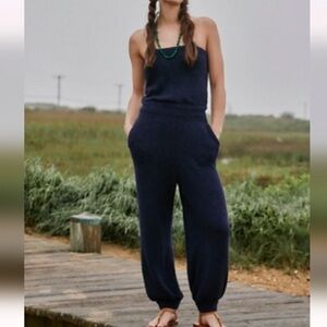 Free People Claire One-Piece NWT Retail $78 in Peacoat Navy Blue Size: M